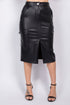Faux Leather High-rise Cargo Skirt by Fleurcouture | Fleurcouture