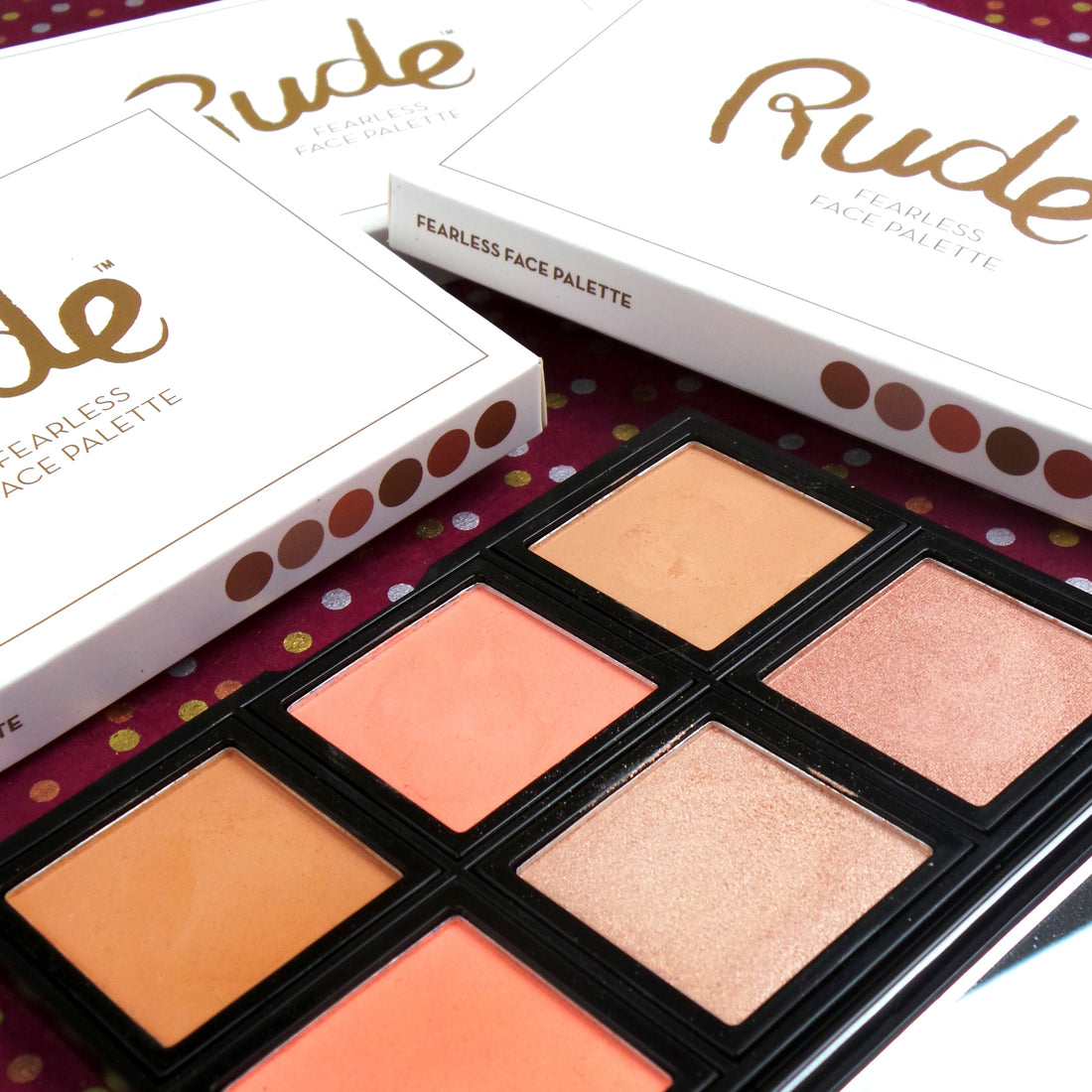 Fearless Face Palette Face Palettes by Rude Cosmetics | Fleurcouture