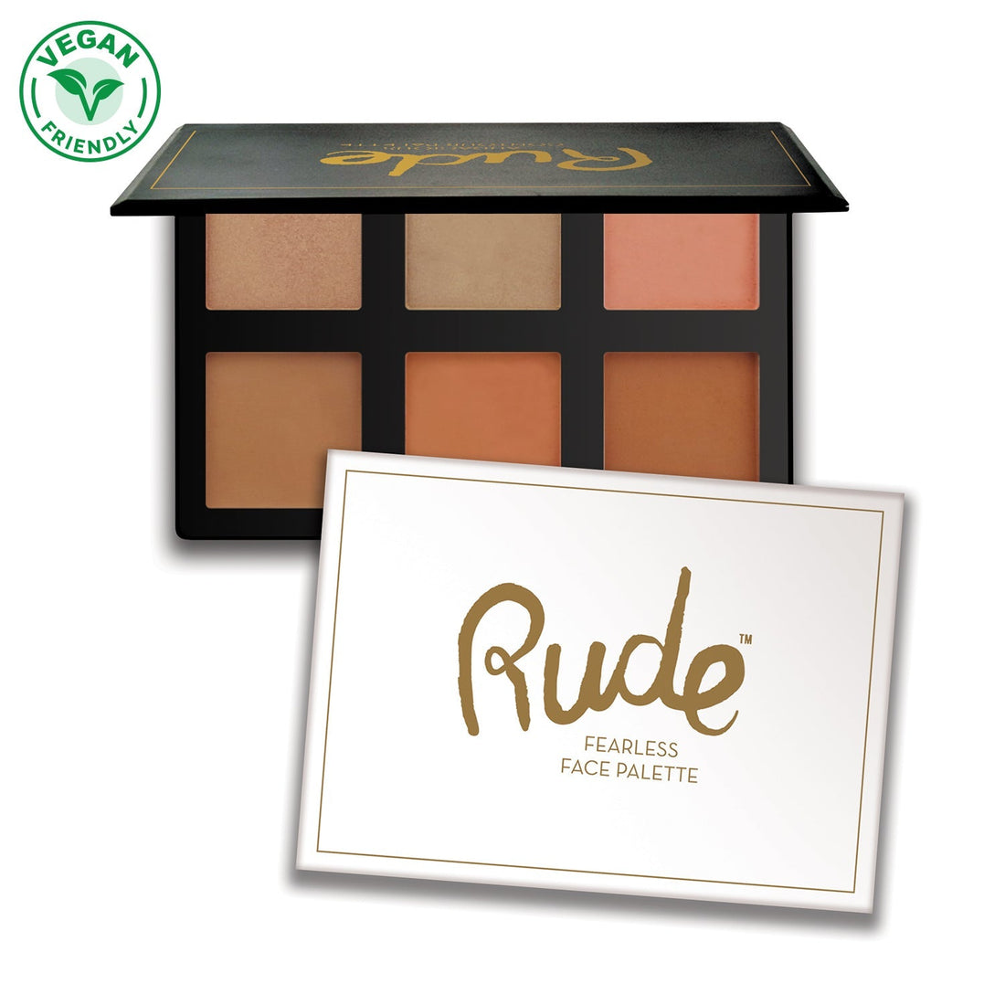 Fearless Face Palette Face Palettes by Rude Cosmetics | Fleurcouture