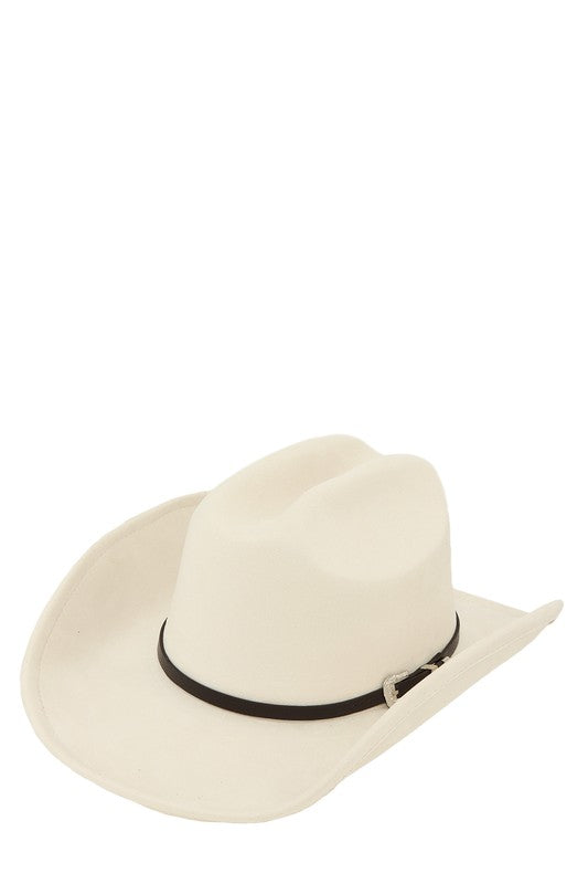 Fedora Hat with Buckle Accent IVORY OS by ICCO ACCESSORIES | Fleurcouture