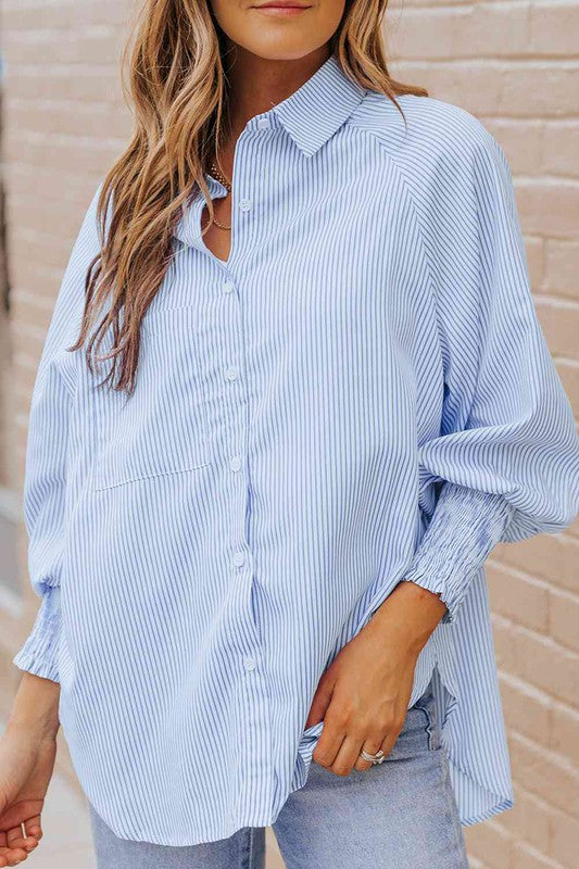 Fernanda Lantern Sleeve Shirt by ClaudiaG Apparel | Fleurcouture