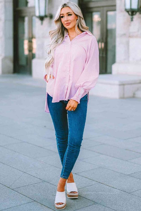 Fernanda Lantern Sleeve Shirt by ClaudiaG Apparel | Fleurcouture
