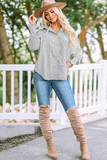 Fernanda Lantern Sleeve Shirt by ClaudiaG Apparel | Fleurcouture