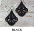 Filigree Chandelier Earrings Black Filigree Chandelier Earrings by Leetie Lovendale | Fleurcouture