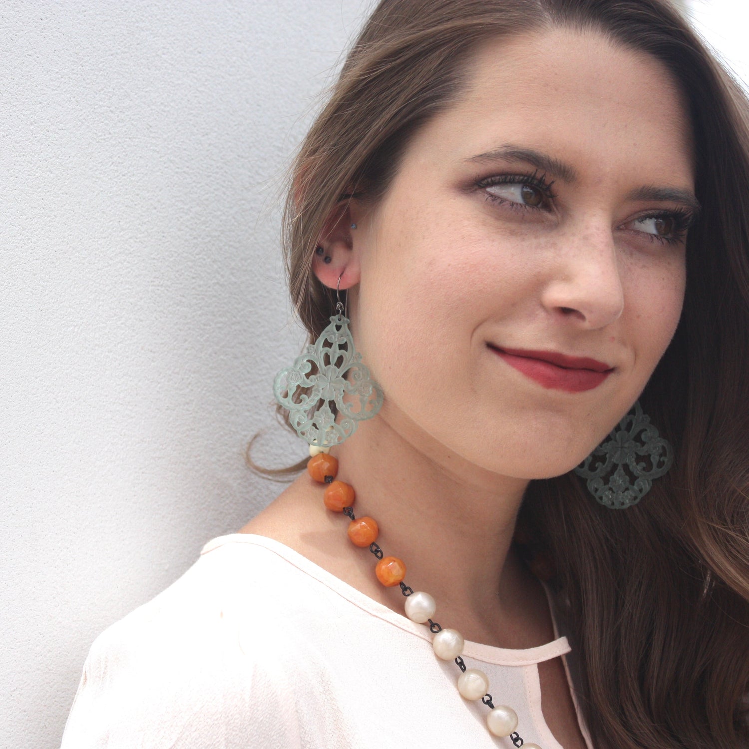 Filigree Chandelier Earrings Filigree Chandelier Earrings by Leetie Lovendale | Fleurcouture