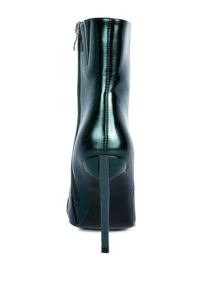 Firefly Hologram Stiletto Ankle Boots by Rag Company | Fleurcouture