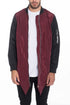 FISH TAIL BOMBER JACKETS BURGUNDY S Men&