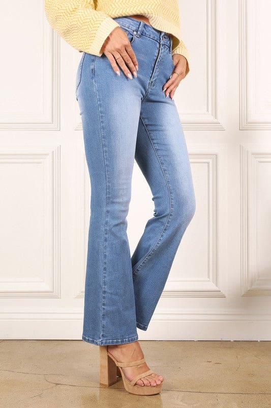 Flare jeans Blue Flare Jeans by Lilou | Fleurcouture