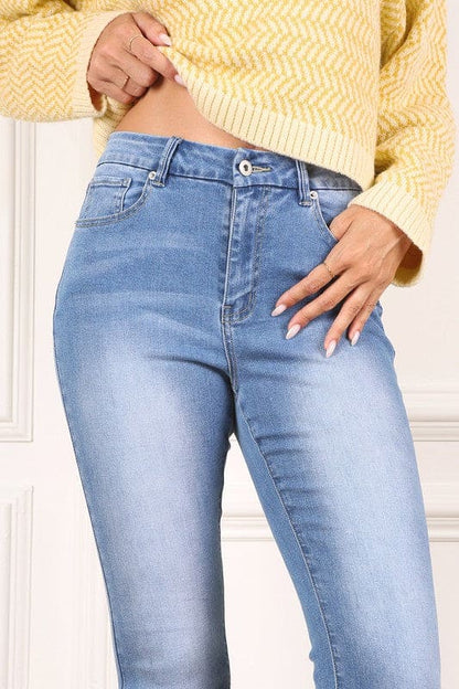 Flare jeans Blue Flare Jeans by Lilou | Fleurcouture