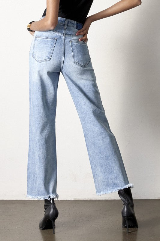 FLIP STRAIGHT JEANS MEDIUM by Insane Gene | Fleurcouture