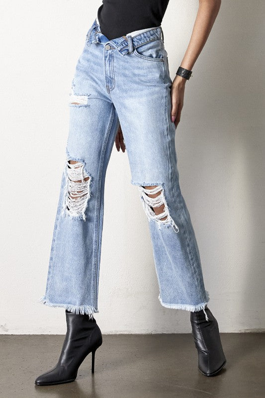 FLIP STRAIGHT JEANS MEDIUM by Insane Gene | Fleurcouture