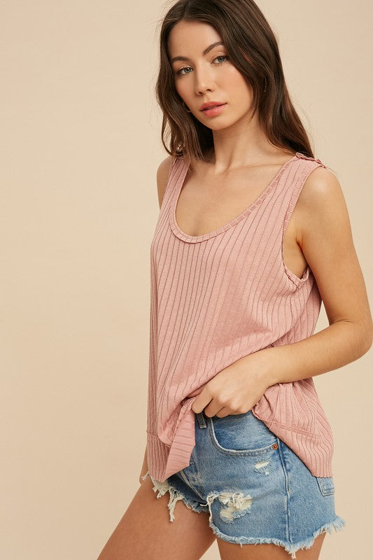 Flora Tank ROSE L by Aemi + Co | Fleurcouture