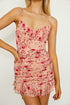 Floral Cami Mini Dress PINK S by One and Only Collective Inc | Fleurcouture