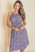 Floral Halter Top Midi Dress Lavender S by EG fashion | Fleurcouture