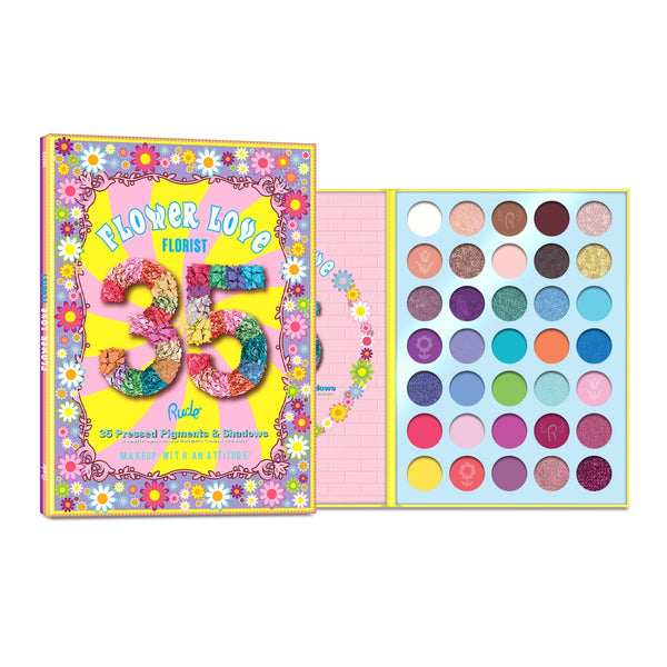 Flower Love 35 Pressed Pigment & Shadows - Florist Eyeshadow by Rude Cosmetics | Fleurcouture
