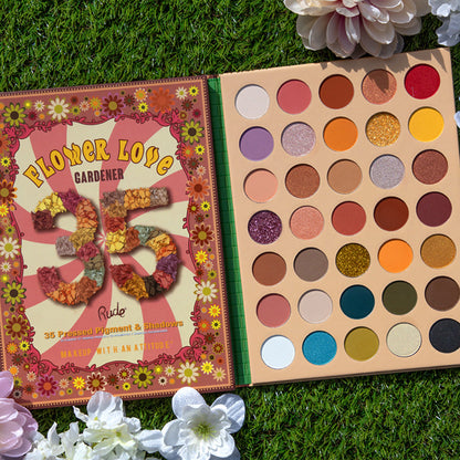 Flower Love 35 Pressed Pigment &amp; Shadows - Gardener Eyeshadow by Rude Cosmetics | Fleurcouture