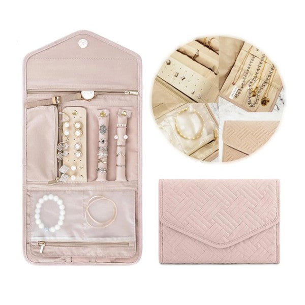 Folding Jewelry Case Pink OS by ClaudiaG Collection | Fleurcouture