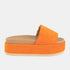 Footbed Platform Slide Sandals Orange 6 WEDGES by MODAPASSO | Fleurcouture