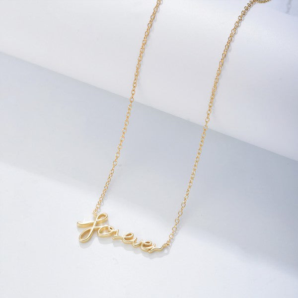 Forever You Necklace Gold OS by ClaudiaG Collection | Fleurcouture