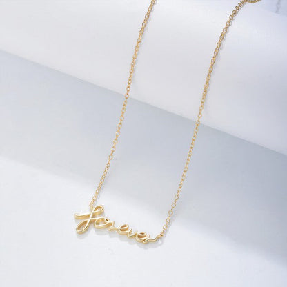 Forever You Necklace Gold OS by ClaudiaG Collection | Fleurcouture