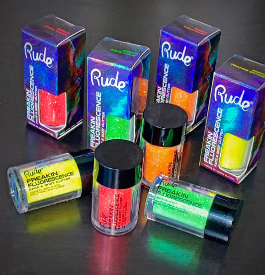 Freakin Fluorescence Face and Body Glitter Glitter by Rude Cosmetics | Fleurcouture