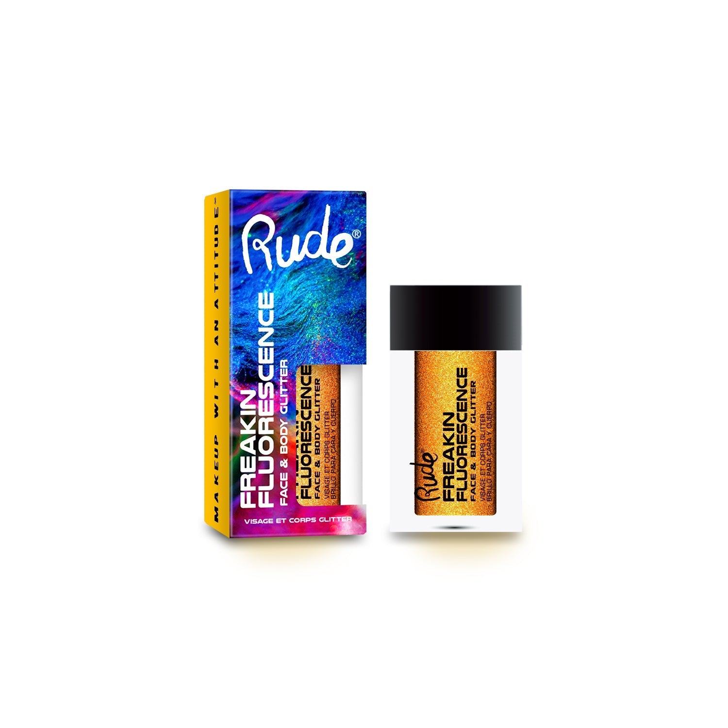 Freakin Fluorescence Face and Body Glitter Insomniac Glitter by Rude Cosmetics | Fleurcouture