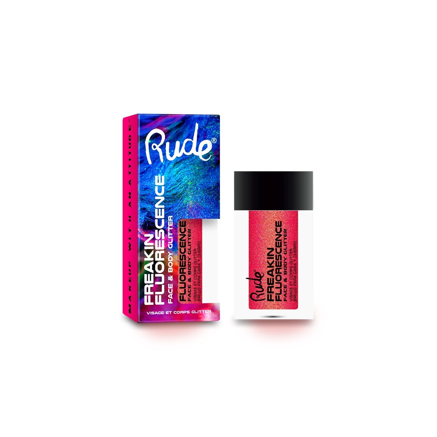 Freakin Fluorescence Face and Body Glitter Until Dawn Glitter by Rude Cosmetics | Fleurcouture