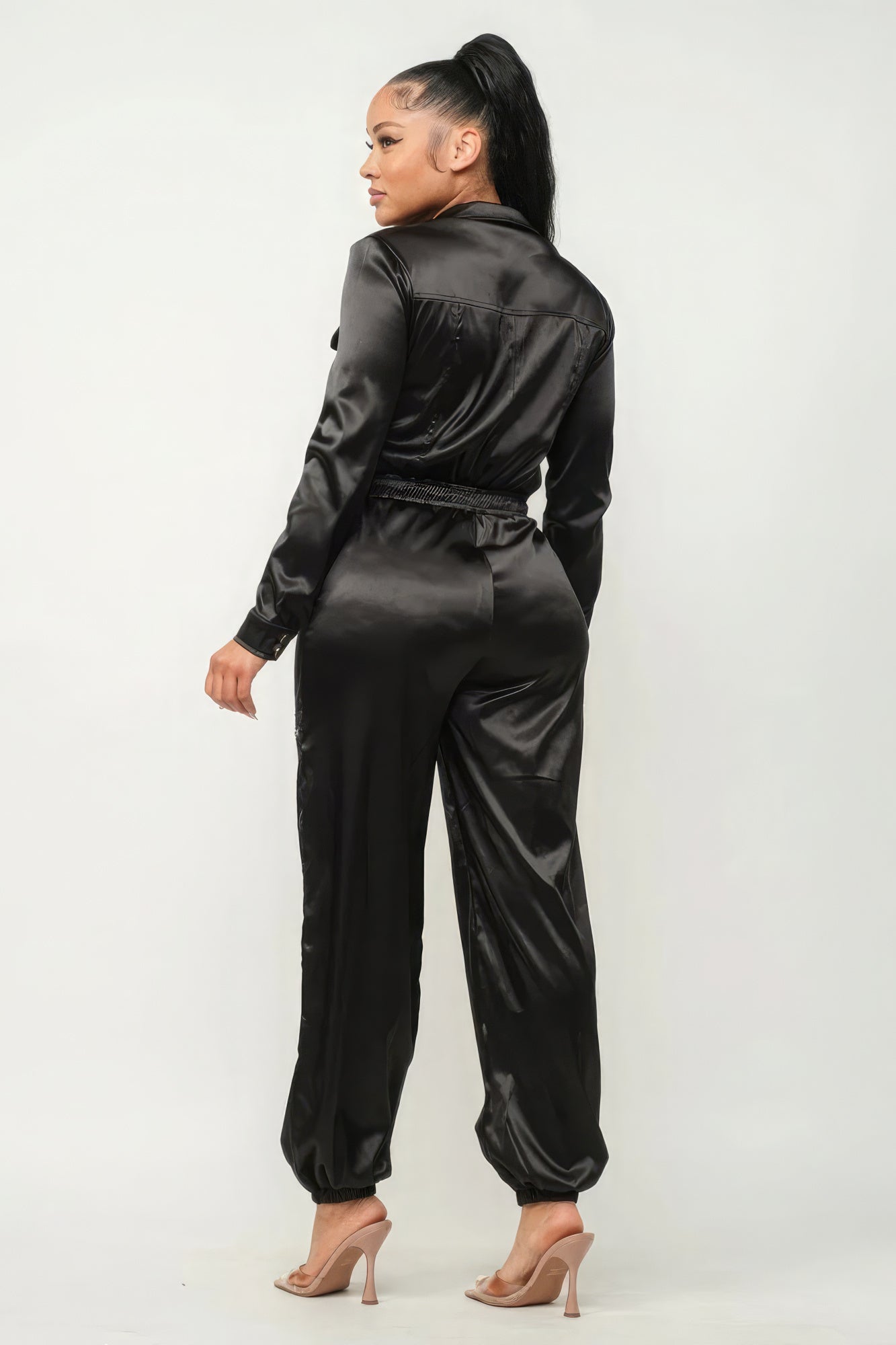 Front Zipper Pockets Top And Pants Jumpsuit Jumpsuits by Fleurcouture | Fleurcouture