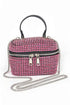 Full Stone Small Vanity Iconic Swing Bag Fuchsia O/S by Artini Accessories | Fleurcouture