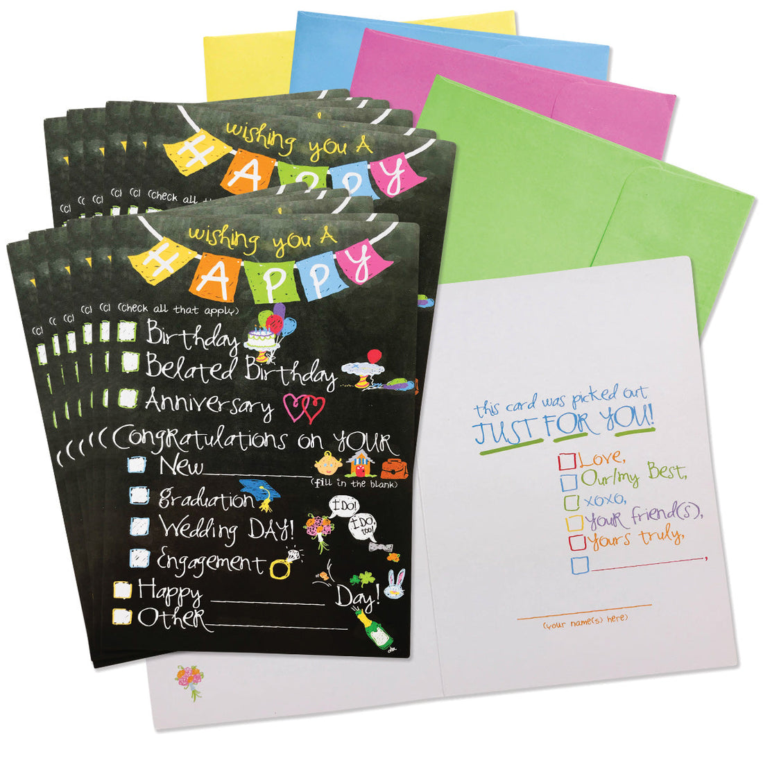 Funny Greeting Cards Boxed Set | All Occasions | Cards, Gift Tags &amp; Gift Stickers Accessories by Denise Albright® | Fleurcouture