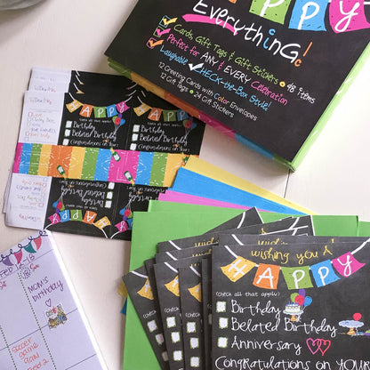 Funny Greeting Cards Boxed Set | All Occasions | Cards, Gift Tags & Gift Stickers Accessories by Denise Albright® | Fleurcouture