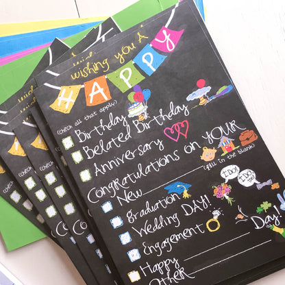 Funny Greeting Cards Boxed Set | All Occasions | Cards, Gift Tags & Gift Stickers Accessories by Denise Albright® | Fleurcouture