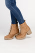 FUZZY Combat Boots TAN 5.5 by Fortune Dynamic | Fleurcouture