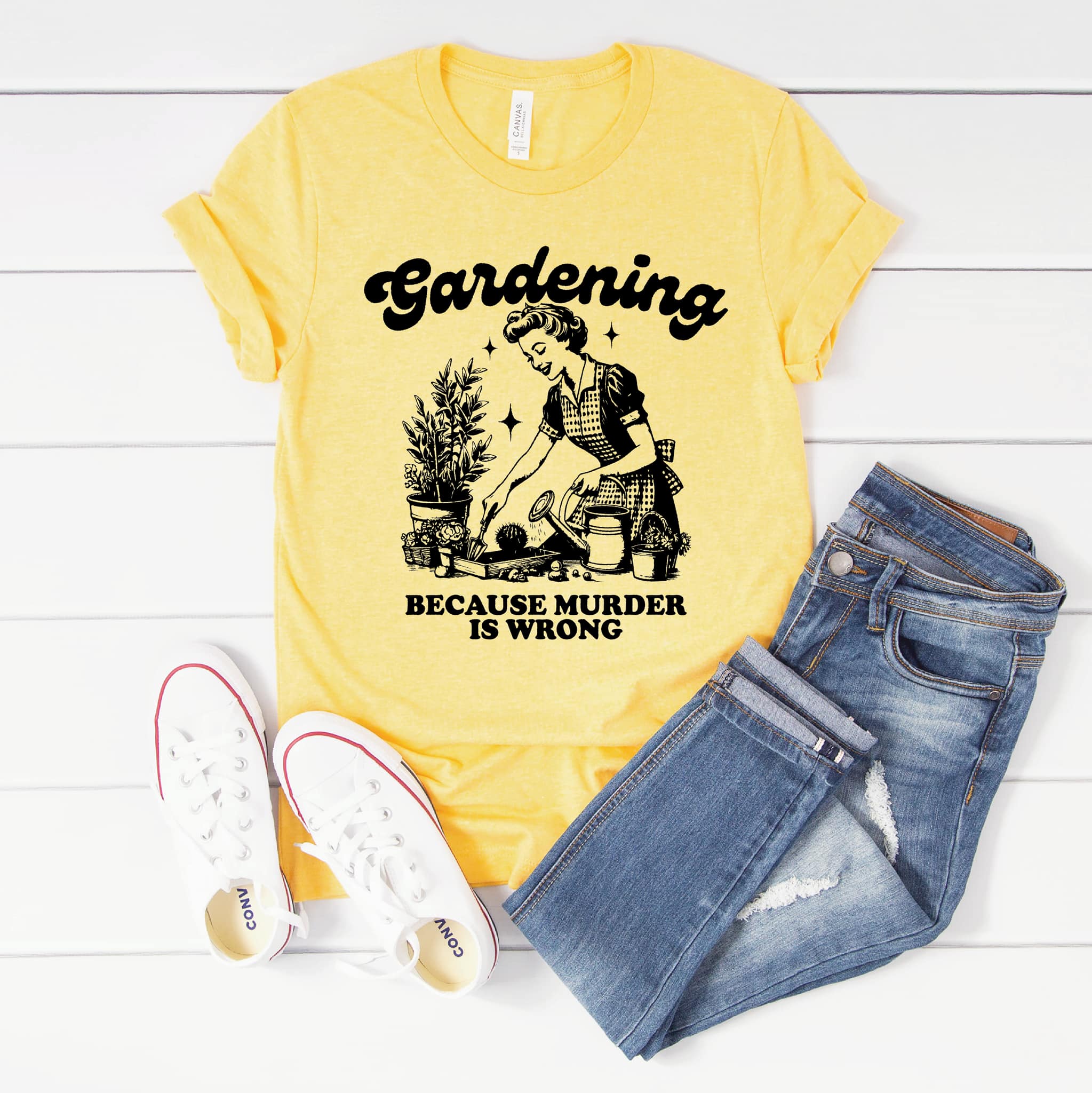 Gardening GRAPHIC TEE. by Gabreila Wholesale | Fleurcouture