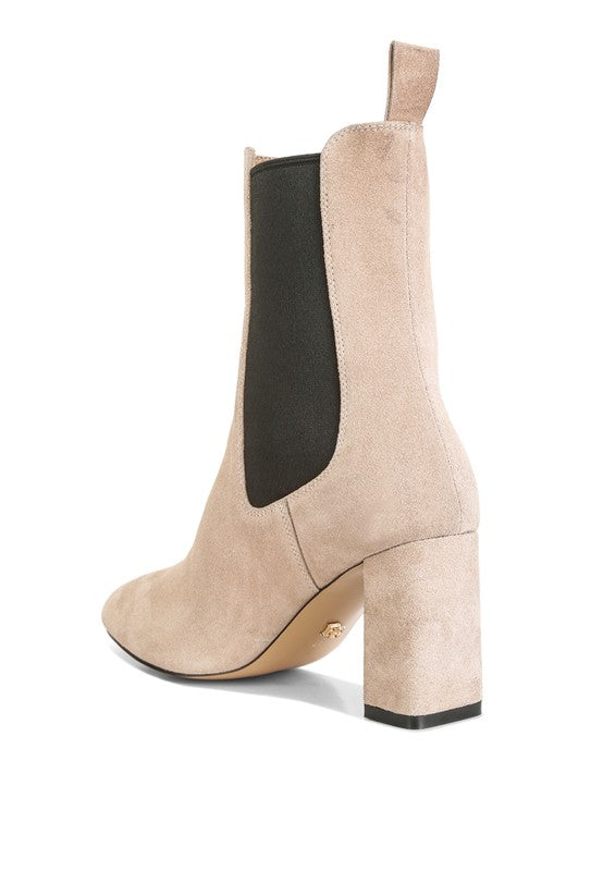 Gaven Suede High Ankle Chelsea Boots by Rag Company | Fleurcouture