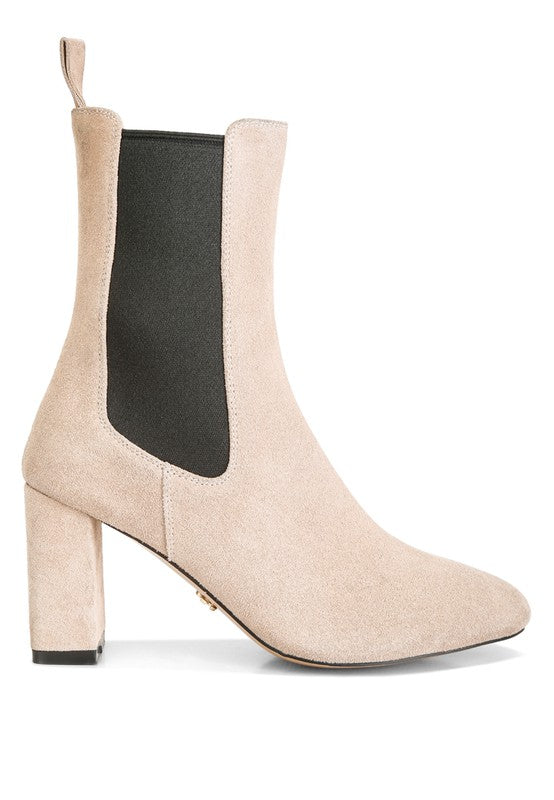 Gaven Suede High Ankle Chelsea Boots by Rag Company | Fleurcouture