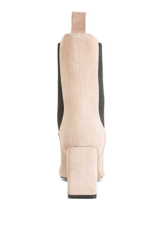 Gaven Suede High Ankle Chelsea Boots by Rag Company | Fleurcouture