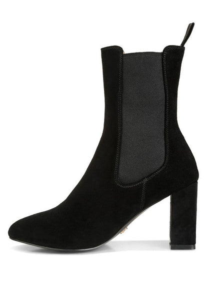 Gaven Suede High Ankle Chelsea Boots by Rag Company | Fleurcouture