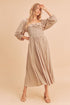 Geri Dress ECRU S by Aemi + Co | Fleurcouture