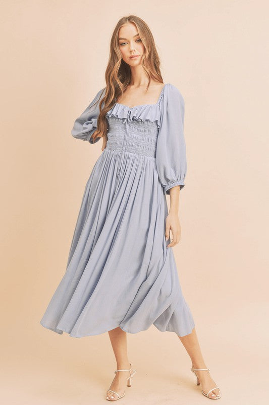 Geri Dress SKY BLUE S by Aemi + Co | Fleurcouture