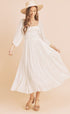 Geri Dress WHITE S by Aemi + Co | Fleurcouture
