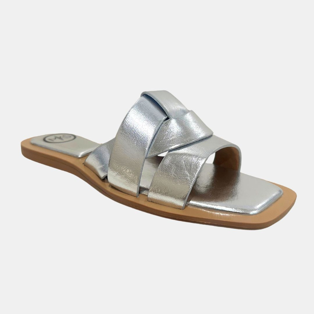 Gia 2 Silver 6 FLATS by MODAPASSO | Fleurcouture