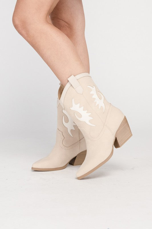 GIGA Western High Ankle Boots BLOND 5.5 by Fortune Dynamic | Fleurcouture