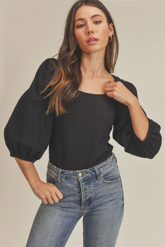 Ginny Top BLACK S by Aemi + Co | Fleurcouture