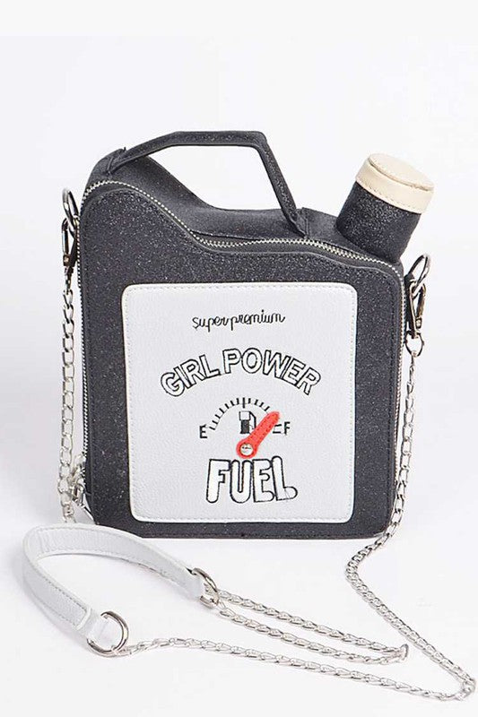 Girl Power Fuel Iconic Swing Bag Black O/S by Artini Accessories | Fleurcouture