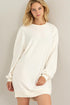 Girlfriend Sweatshirt Mini Dress CREAM S by HYFVE | Fleurcouture