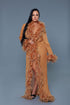 Glamour Boa Feather Trim Robe Bronze OS by BE WICKED | Fleurcouture