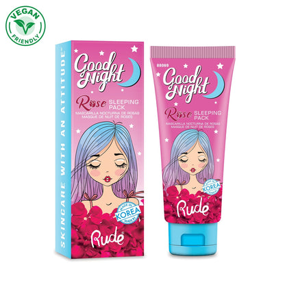 Good Night Rose Sleeping Pack Sleeping Pack by Rude Cosmetics | Fleurcouture