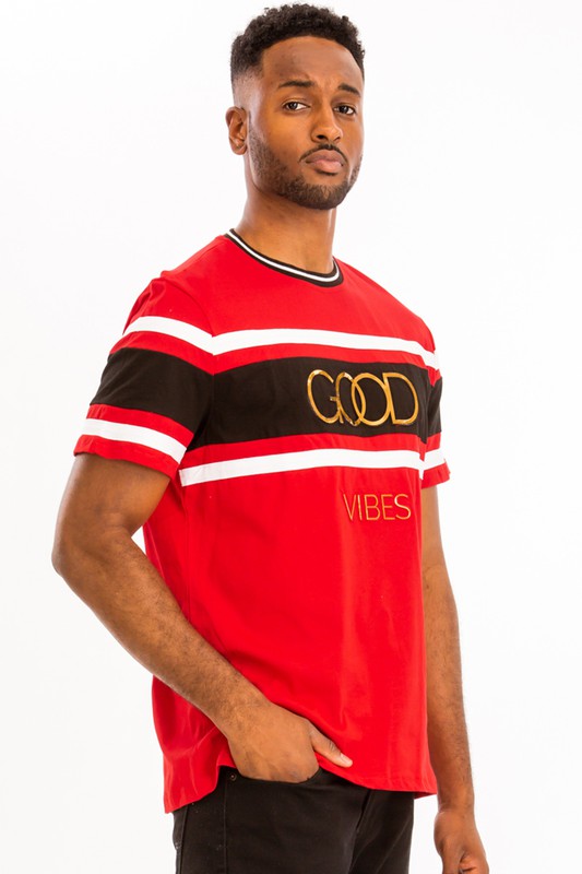 Good Vibes 3D Design Print Gold Foil by WEIV | Fleurcouture