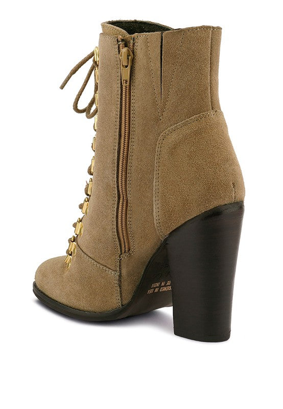 GOOSE-FEATHER Antique High Heeled Ankle Boot by Rag Company | Fleurcouture